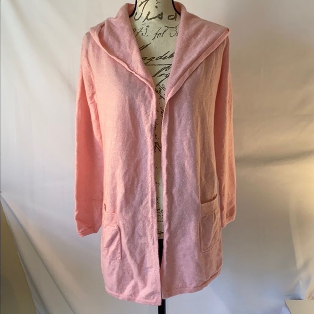 Pure Amici SzS Cashmere/Linen Blend Hooded Sweater